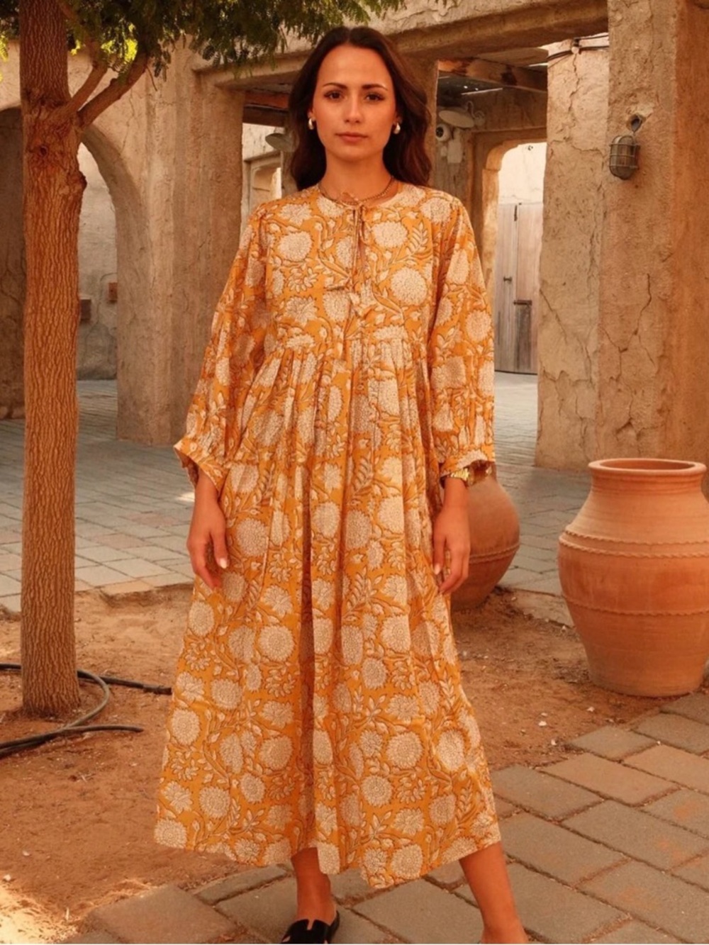 House of sundar maya midi dress